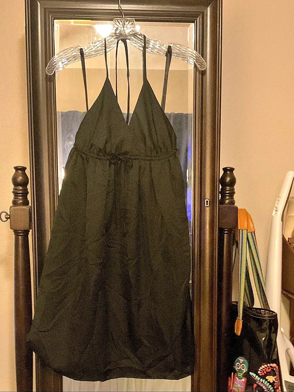Old Navy Black Halter Maxi Dress